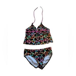 Xhilaration Kids Floral Multicolor Extra Large Bikini
